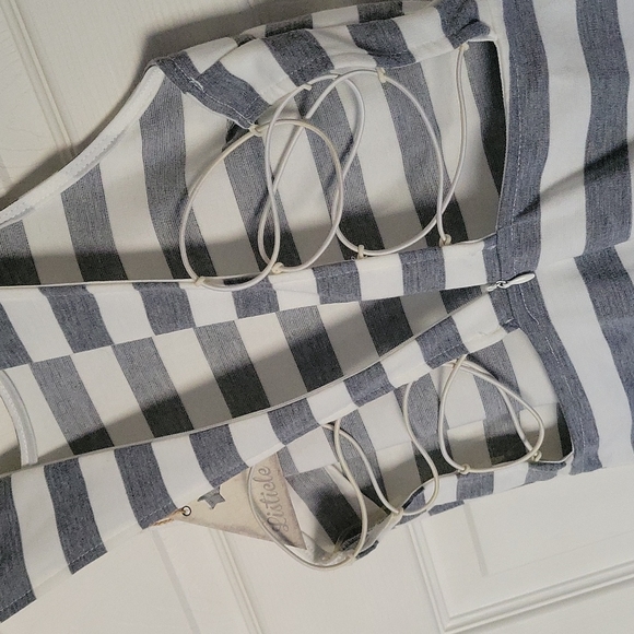 Listicle NWT. S. cotton stretch. Tank mini dress - Picture 5 of 10